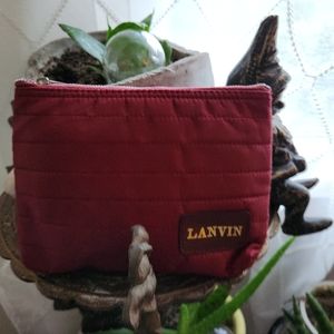 Vintage Lanvin Quilted Cosmetic Bag/pouch